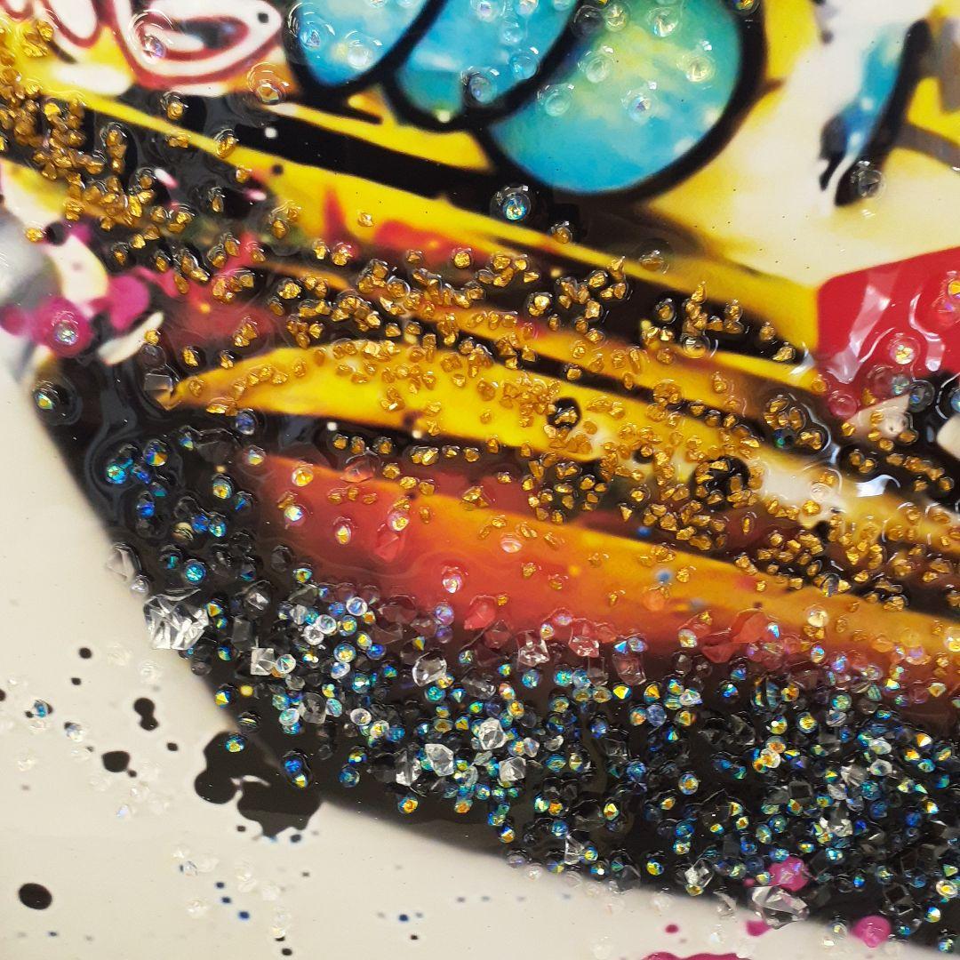 輸入雑貨　天然水晶石　『CHANEL』　宝石アート