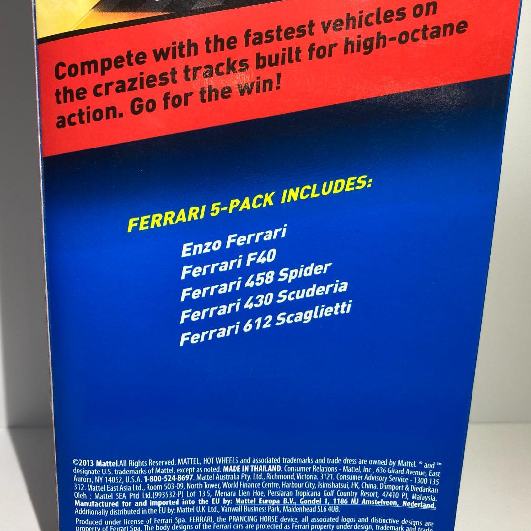 ホットウィールフェラーリ5PACK【BFB28】未開封ミニカー