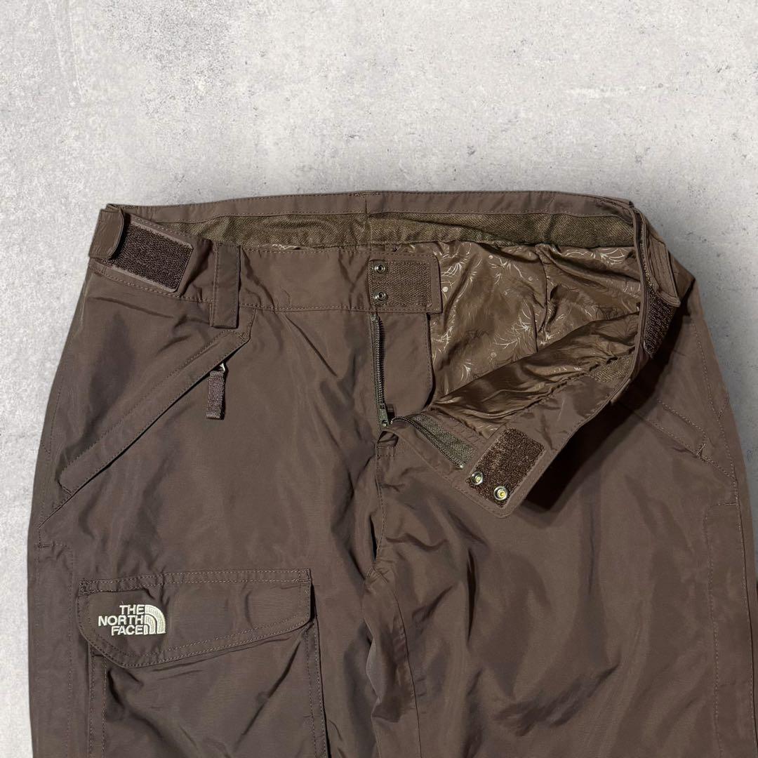 【ザ・ノースフェイス】スキー　スノーボード　パンツ　ハイベント　茶色　L 中綿k