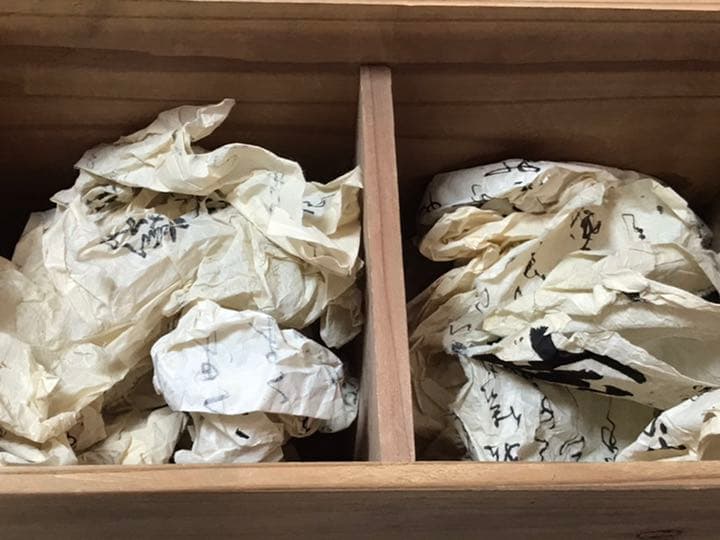 中国明時代　染付　蝋燭台一対　時代レトロ