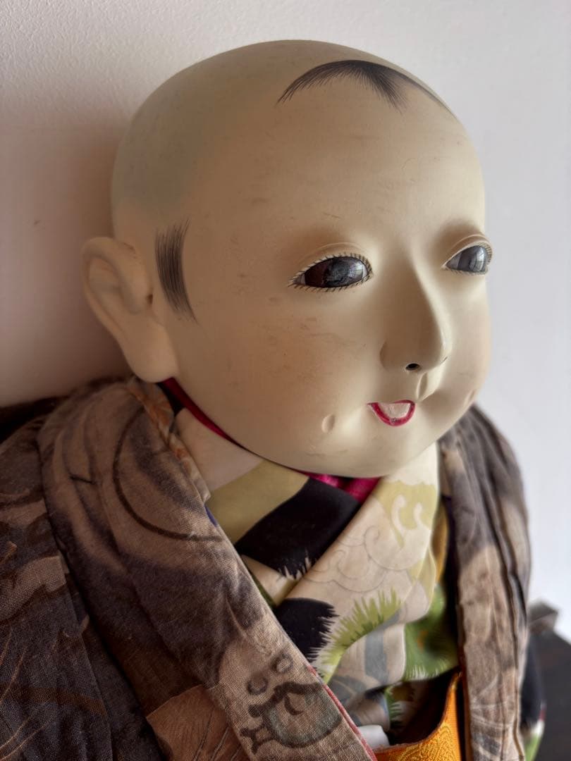 市松人形 伝統工芸　日本人形　訳あり　男の子　昭和レトロ　着物　和服
