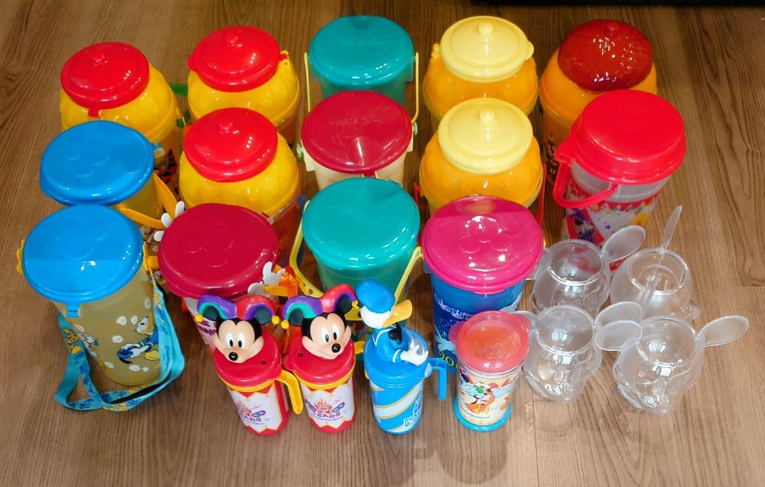 【まとめ売り】TDL TDSポップコーンバケット14個+ドリンクホルダー等【美品