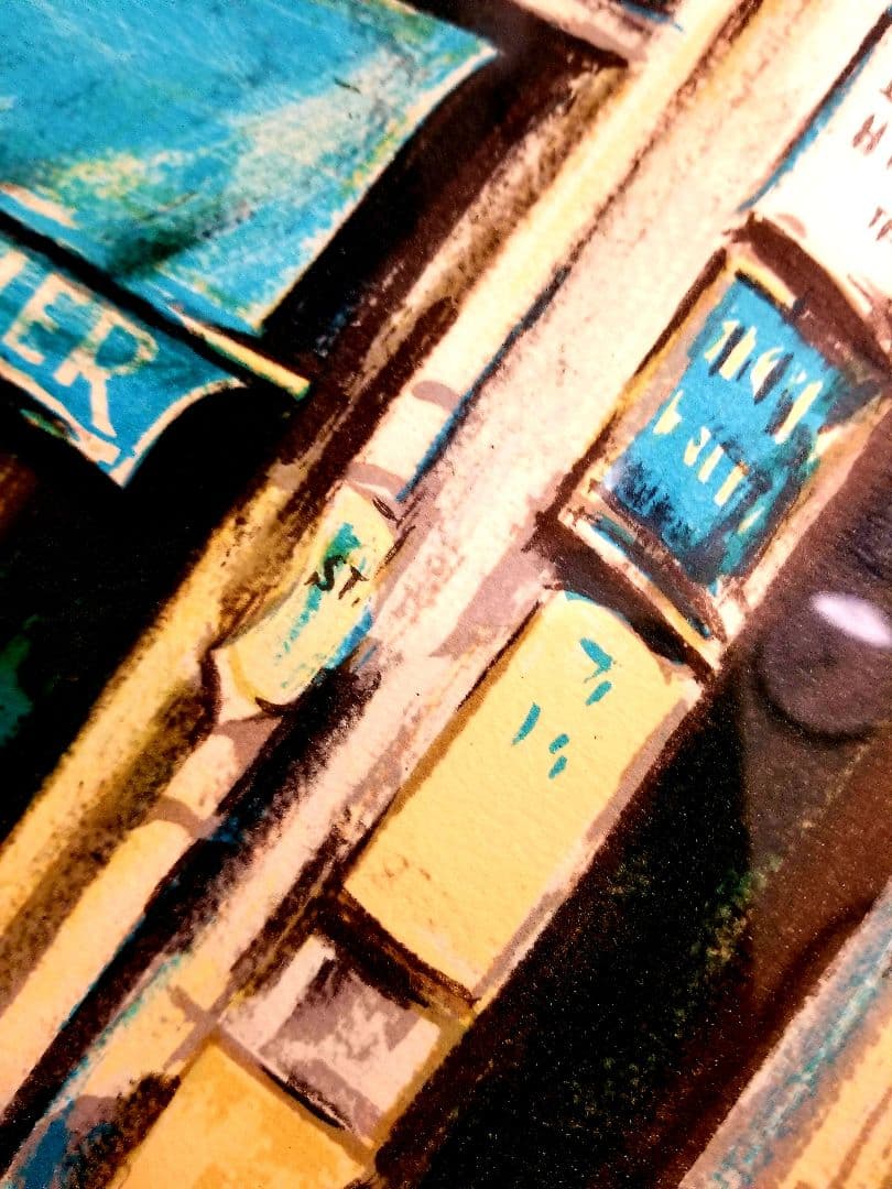 荻須高徳　1982年　パンとケーキの店　リトグラフ　サイン　エディション　記載