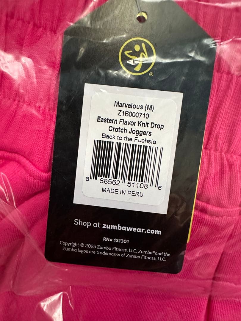 新品　正規品　ズンバ　M スウェット　パンツ