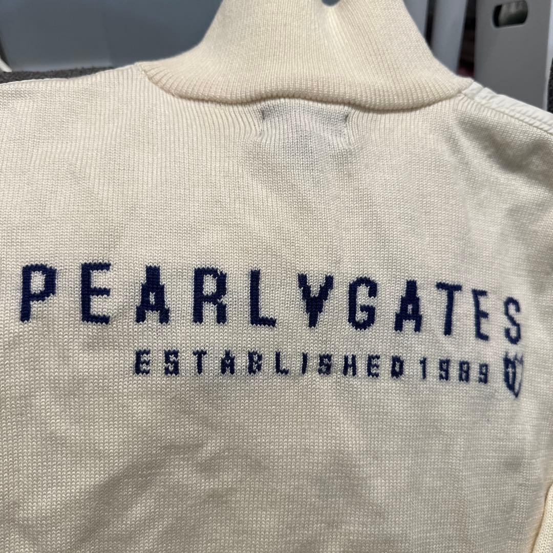 ★PEARLY GATES アイボリー ジップアップセーター2★