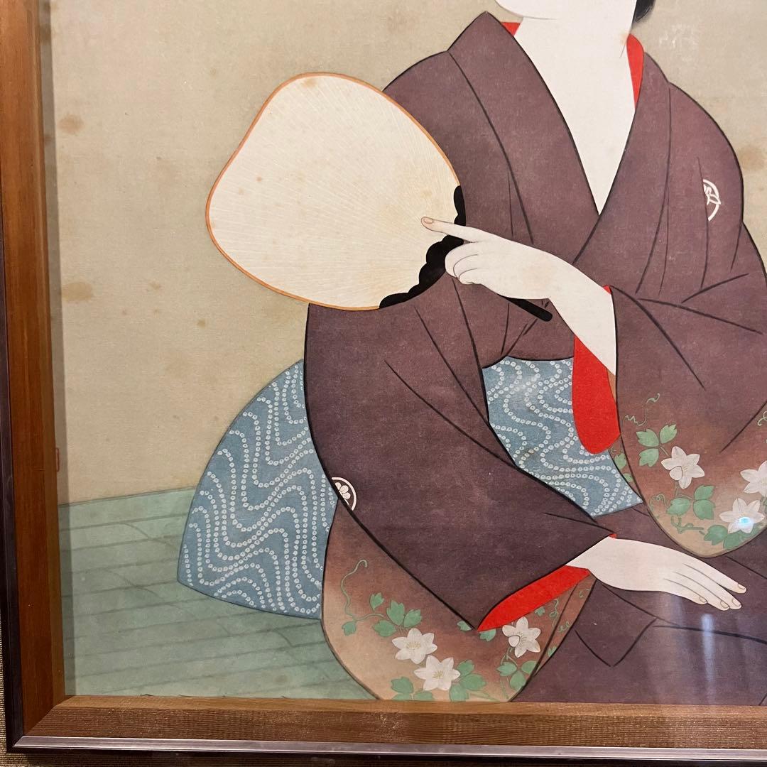 作家 上村松園 作品 螢　技法 木版　　京都国立近代美術館　内山武夫監修