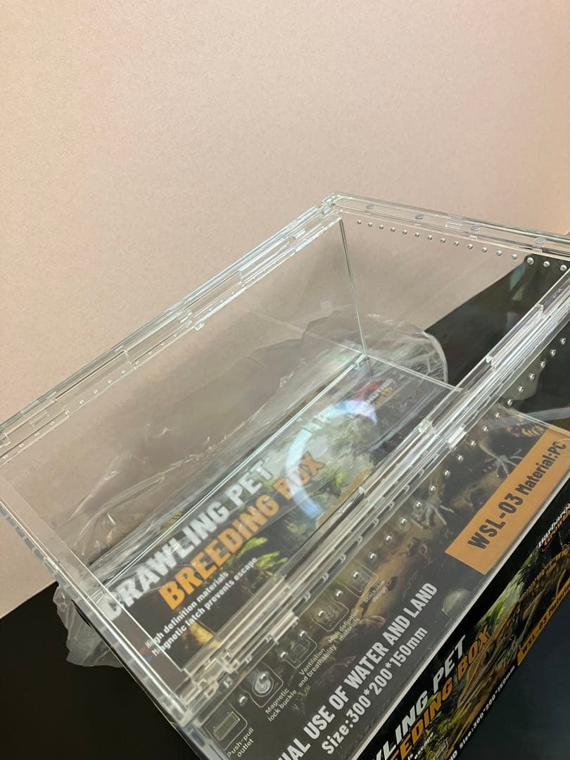 【6box】30×20×15 レプタイルボックス同等　マグネット アクリル