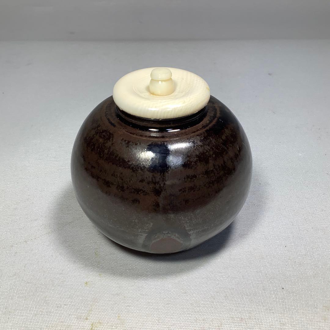 大名物　模　北野茄子　茶入　笹田有祥　茶道具　送料無料