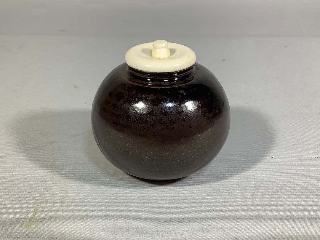 大名物　模　北野茄子　茶入　笹田有祥　茶道具　送料無料