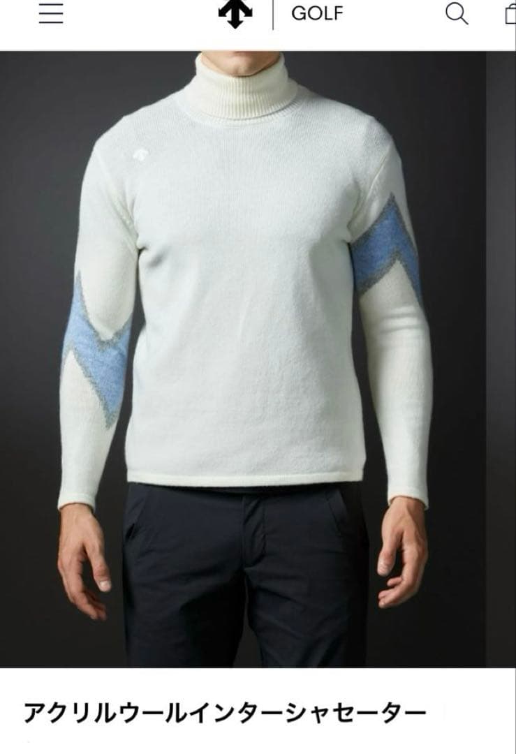 DESCENTEgolf タートルネック　セーター ゴルフウェア