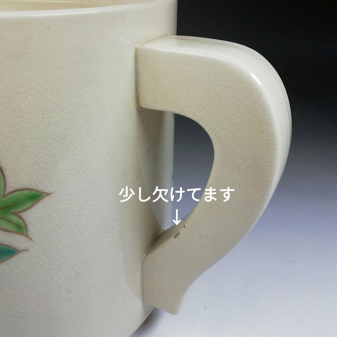 Ｔ７３９　水次　『仁清　立田川文』『御室窯』　共箱　茶道具