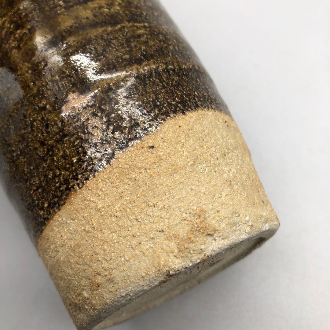 唐津焼朝鮮唐津花入耳付き双耳花瓶花生け華道茶道具ビンテージ伝統工芸骨董品