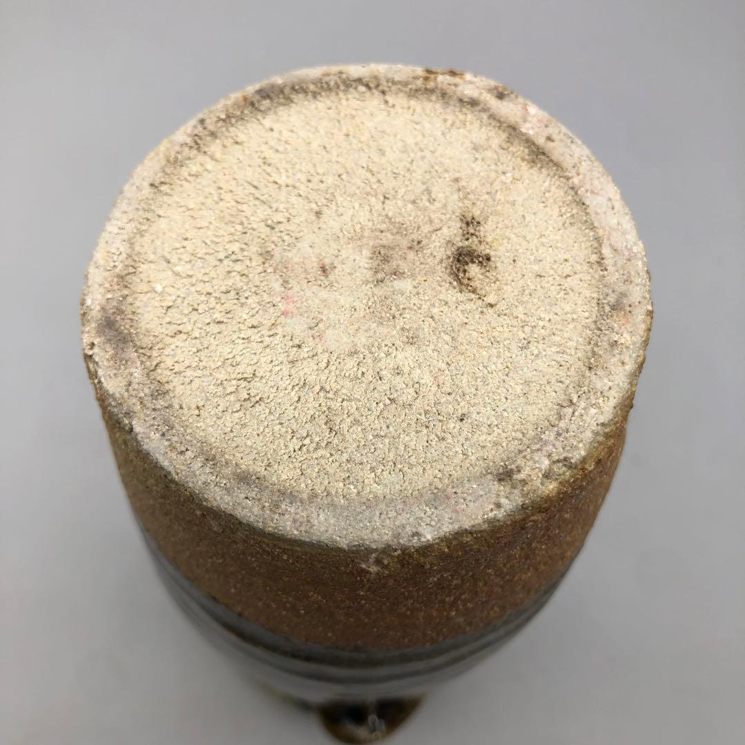 唐津焼朝鮮唐津花入耳付き双耳花瓶花生け華道茶道具ビンテージ伝統工芸骨董品