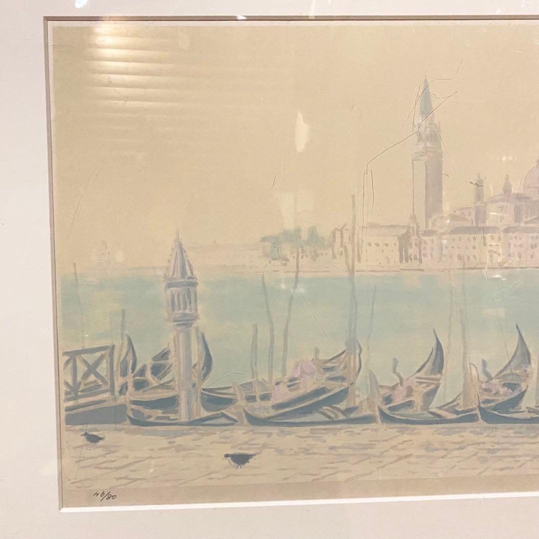 松浦安弘 サン・ジョルジョーマッジョーレ 46/80 絵画 水彩画 リトグラフ