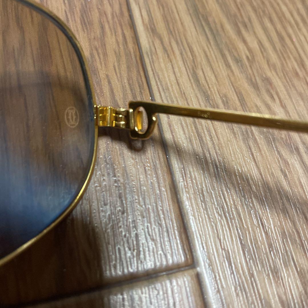 カルティエ サングラス　メタルフレーム　トリニティゴールド140　ヴィンテージ物