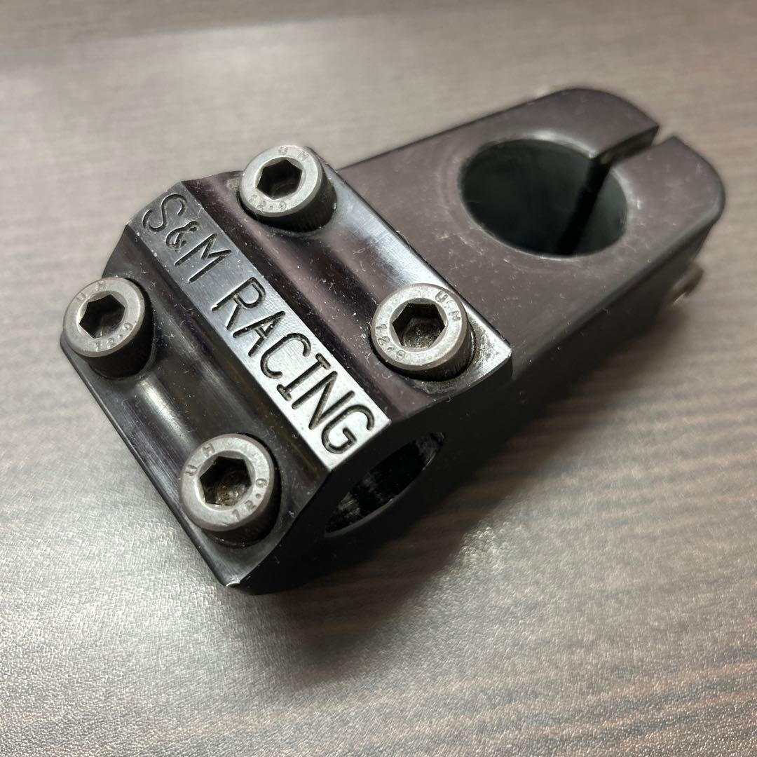 S&M RACING アルミ ブラック ステム