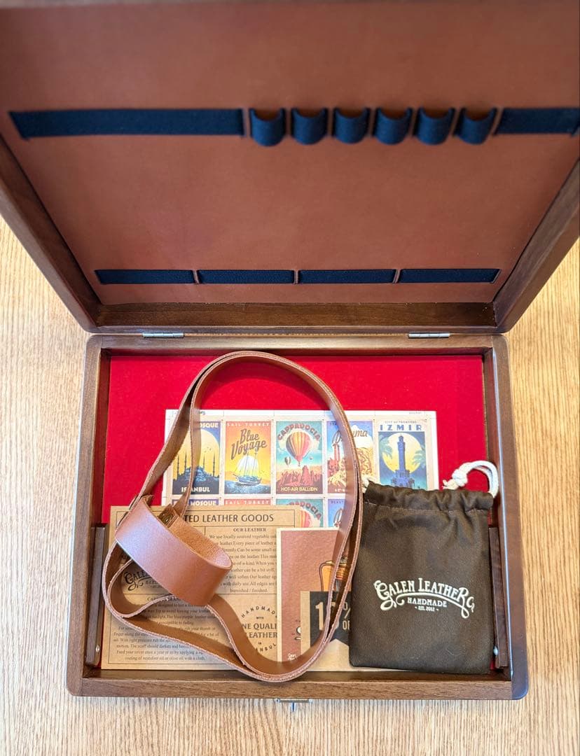 ファイル・バインダー・ケース Galen Leather The WritingBox Wulnut