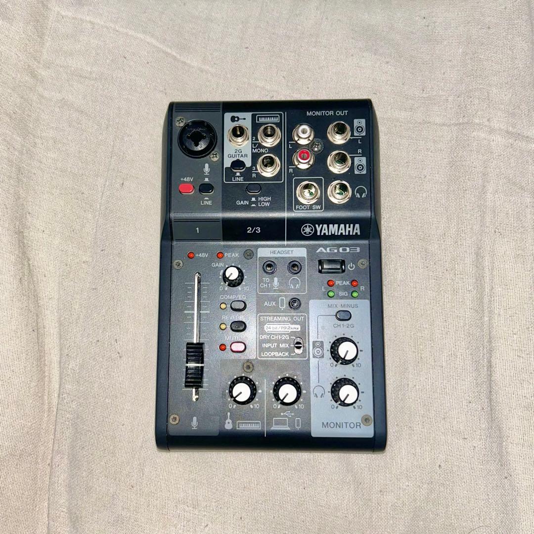 最終価格‼️YAMAHA ag03mk2 ブラック オーディオインターフェイス