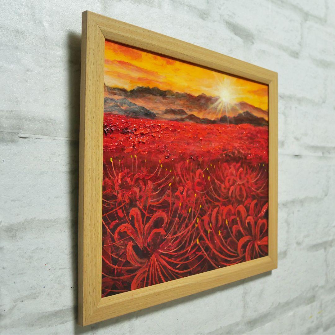 油絵 油彩 油彩画 絵 絵画【暁の光華】