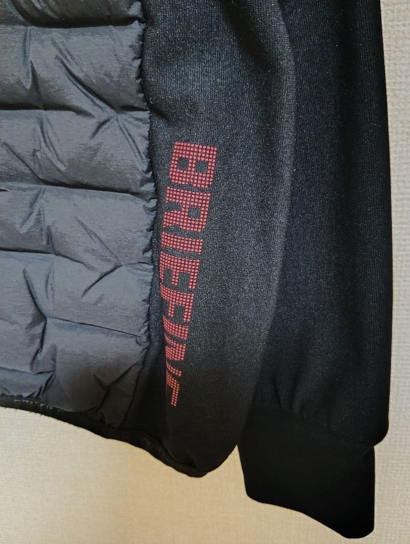 ブリーフィングゴルフハイブリッドダウンCREW NECK ブラックサイズL