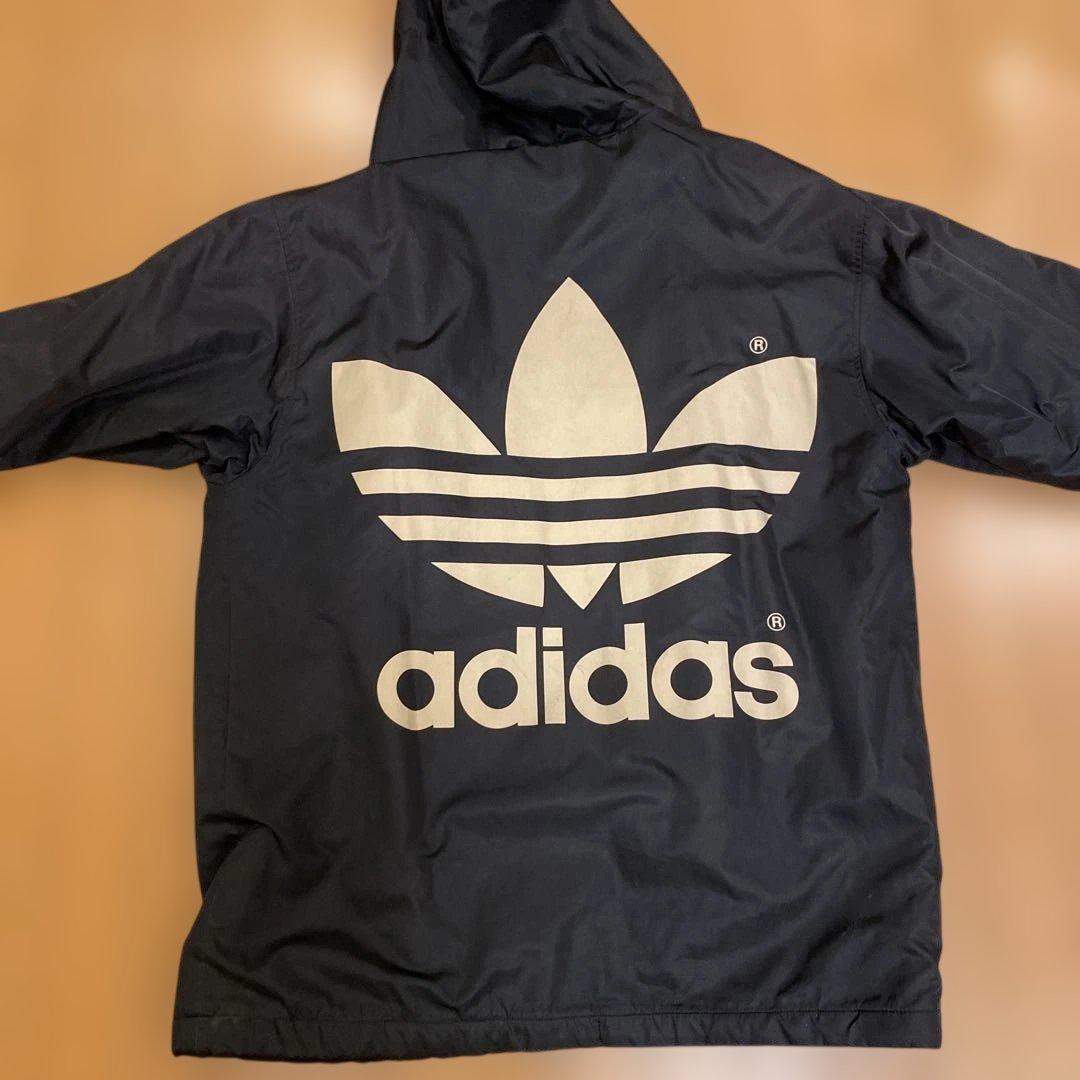 90'S ヴィンテージadidas ベンチコート 黒