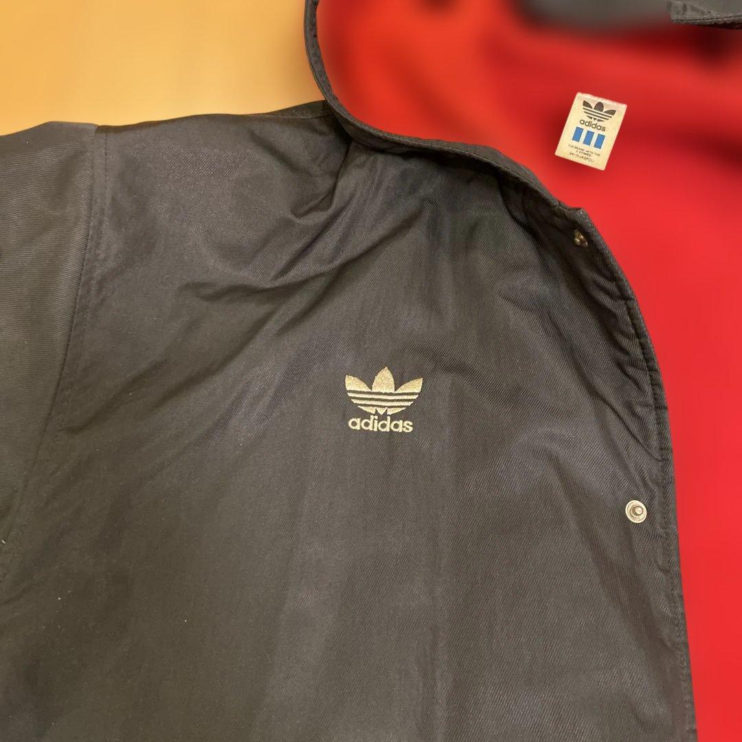 90'S ヴィンテージadidas ベンチコート 黒