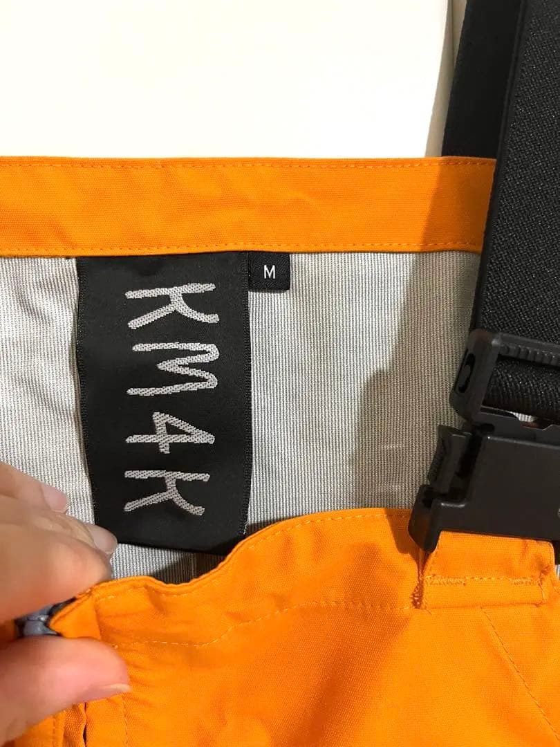【新品未使用】KM4K PARADICE BIB PANTS オレンジMサイズ