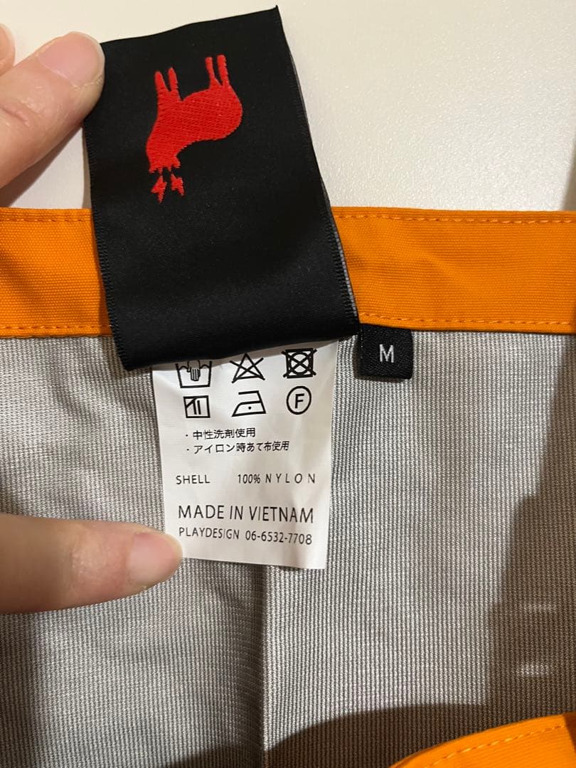 【新品未使用】KM4K PARADICE BIB PANTS オレンジMサイズ