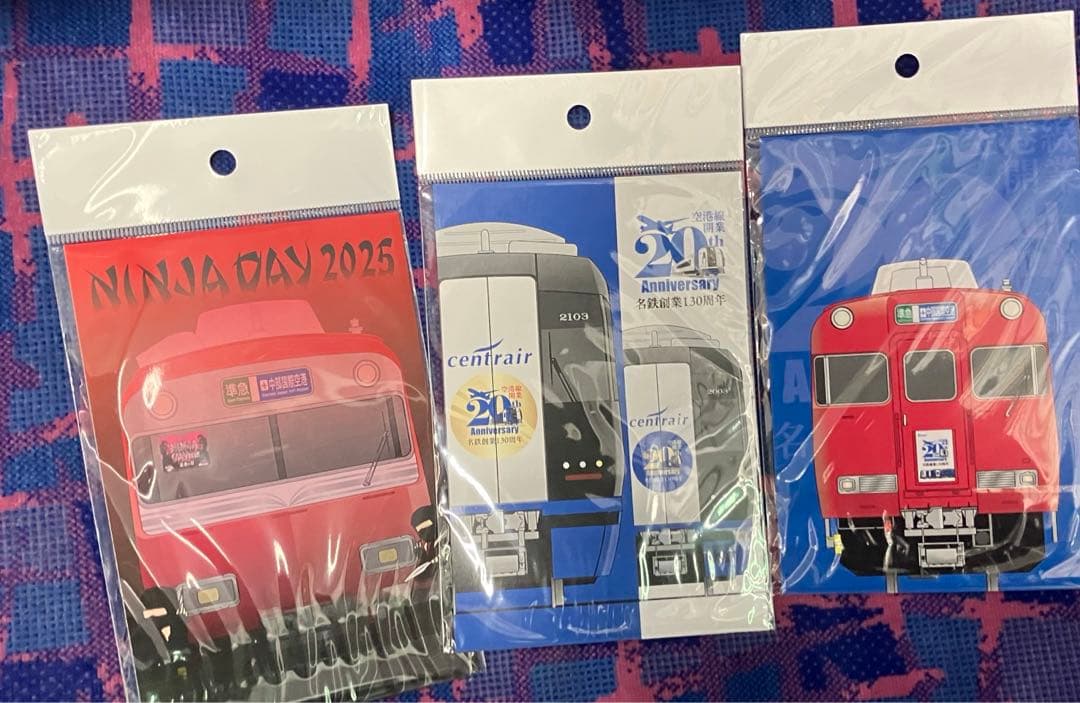 名鉄　ミニ系統板マグネット　空港4枚セット