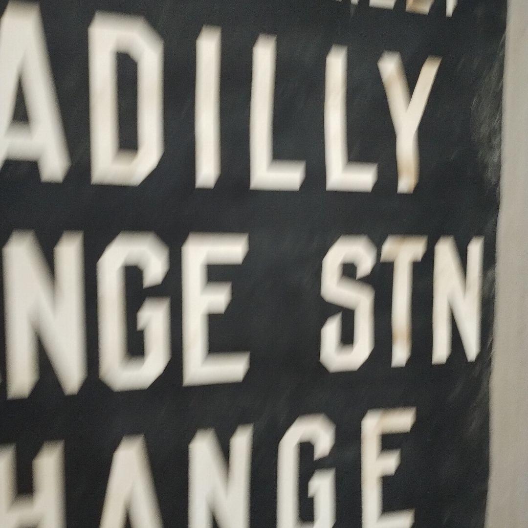 ヴィンテージバスロールサイン本物　1202