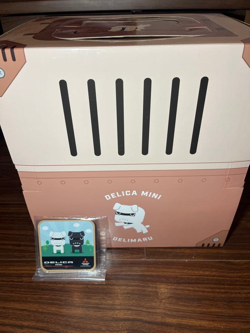デリカミニ　デリ丸　人気の白　コースター2個付き　新品未開封