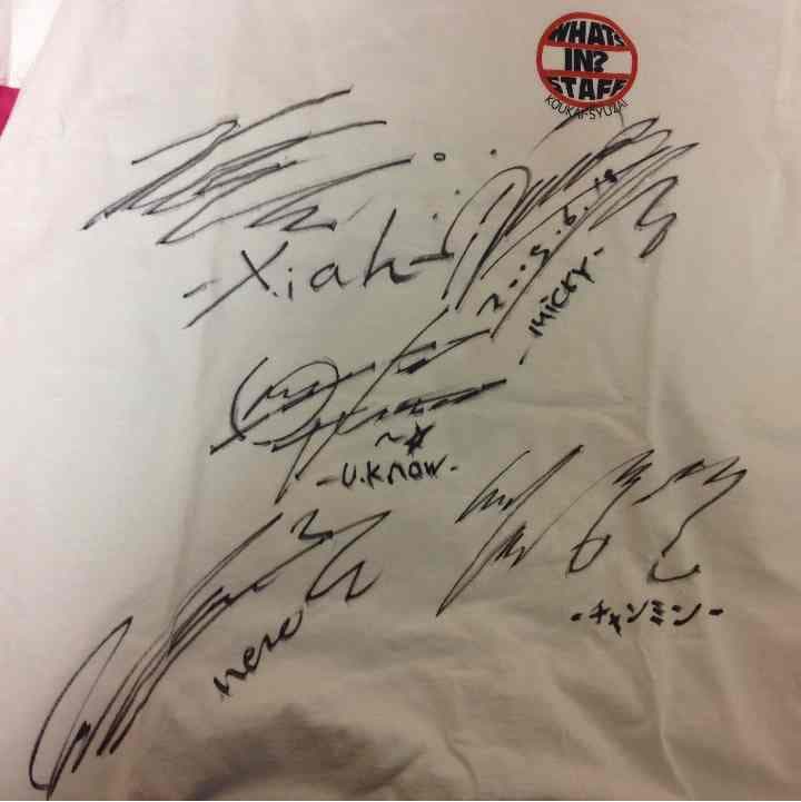 【sold out】5人サイン Tシャツ