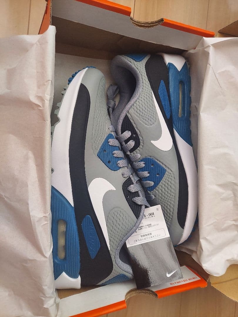 Nike Air Max 90 グレー　25.5cm　ゴルフシューズ　ナイキ