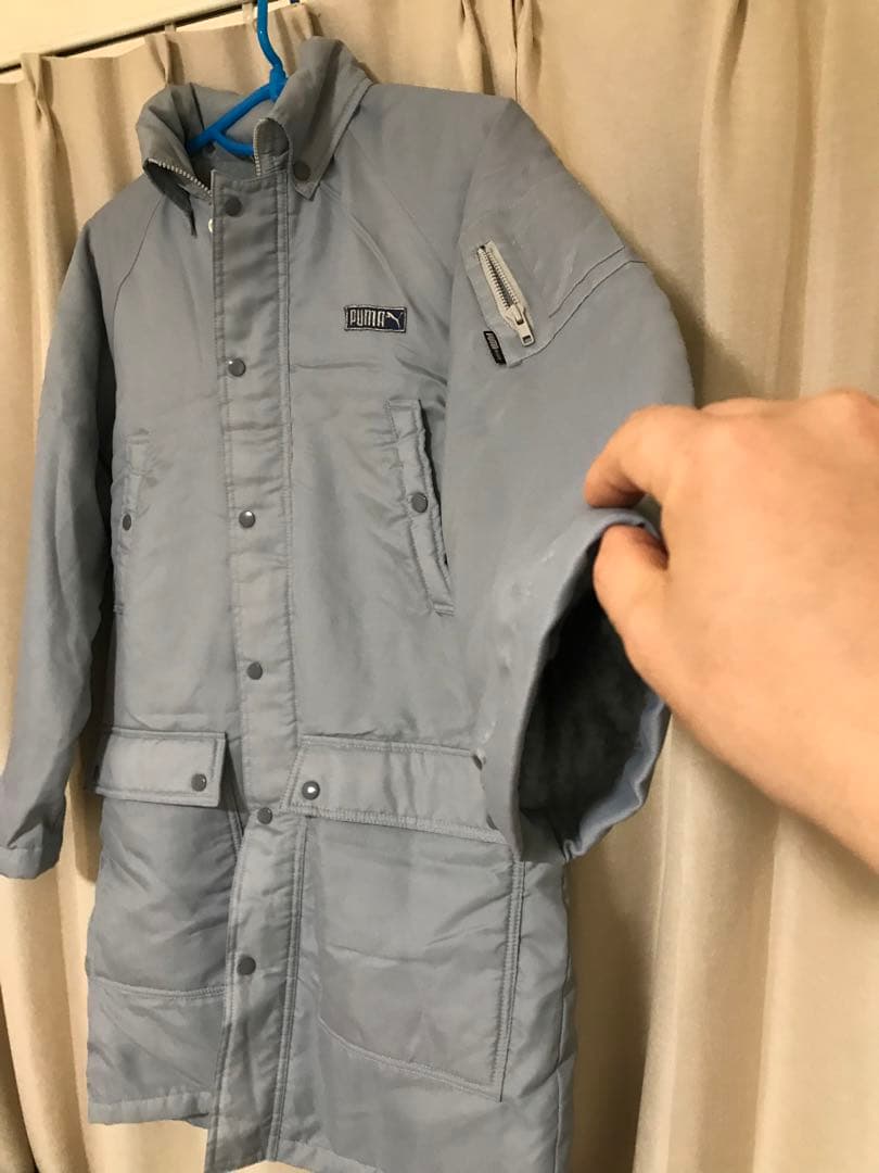 人気商品、80's、廃盤、PUMA、緑三角タグ、ミニタグモコモコボアベンチコート