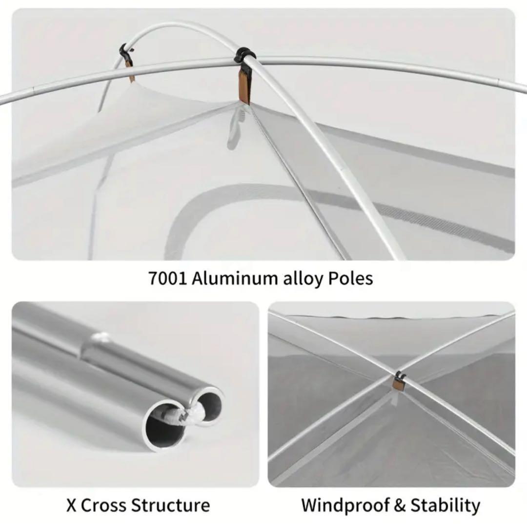 Naturehike 2人用テント シルバー