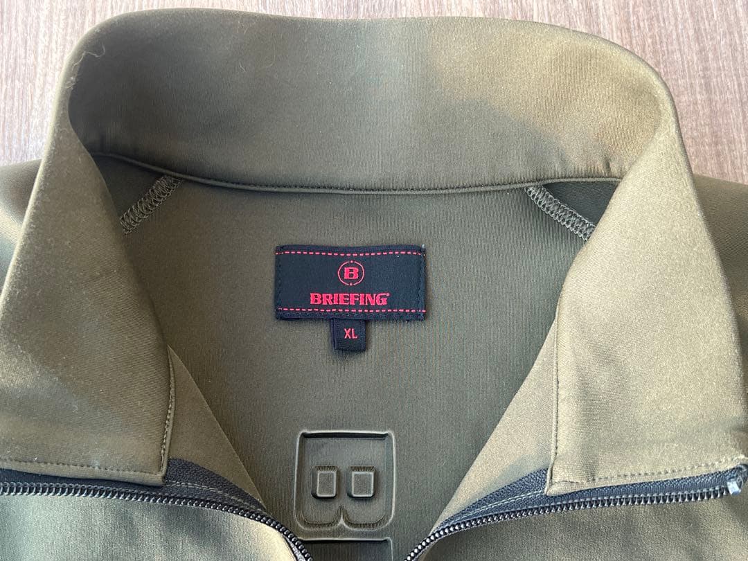 ブリーフィング BRIEFING 3Dロゴ ハーフジップジャケット XL