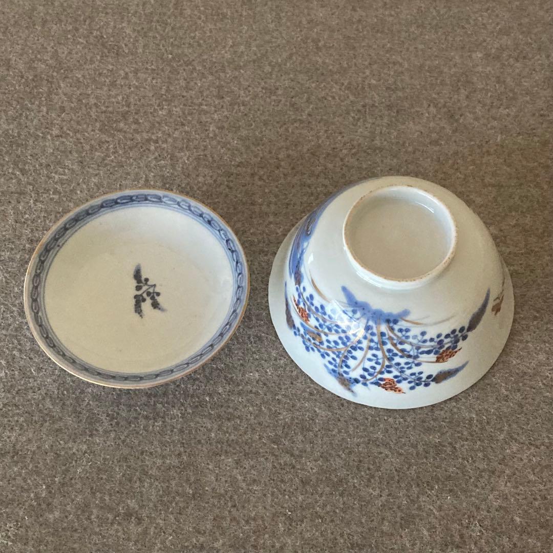 蓋付　茶碗　飯碗　古伊万里　伊万里　染付　金彩　手描　古美術　骨董　まとめ売り