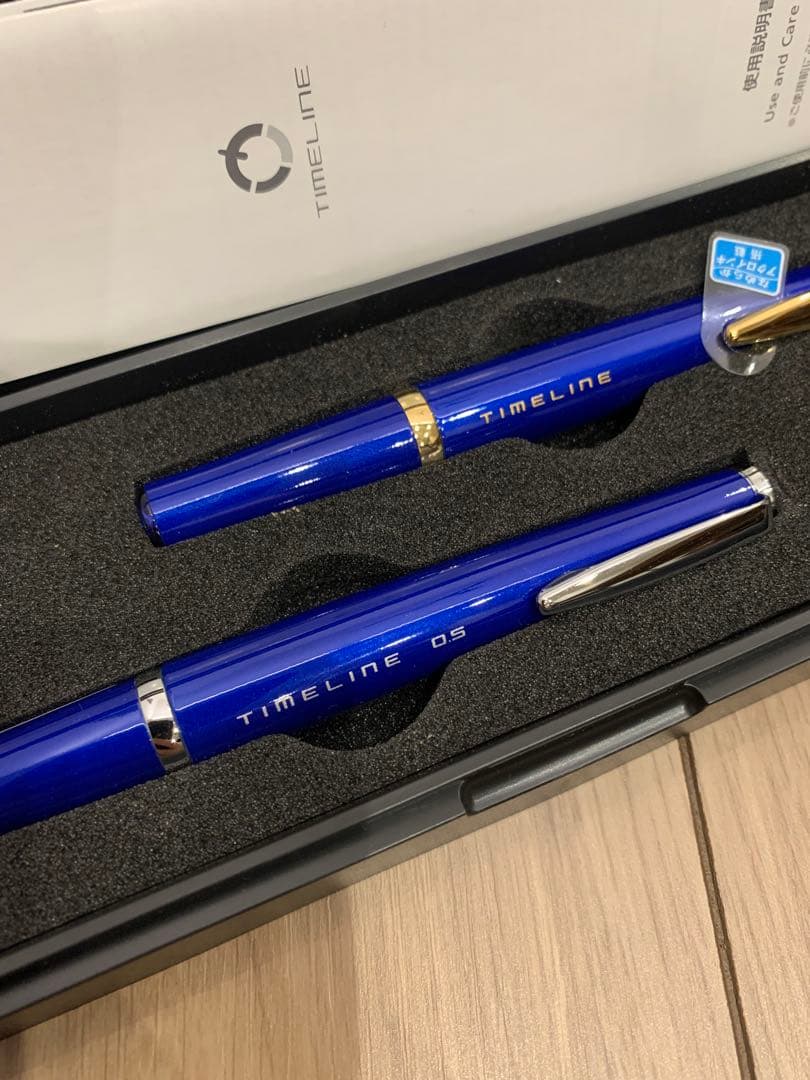 村*英様 PILOT TIMELINE 青 ボールペン シャープペンシル　2本セ