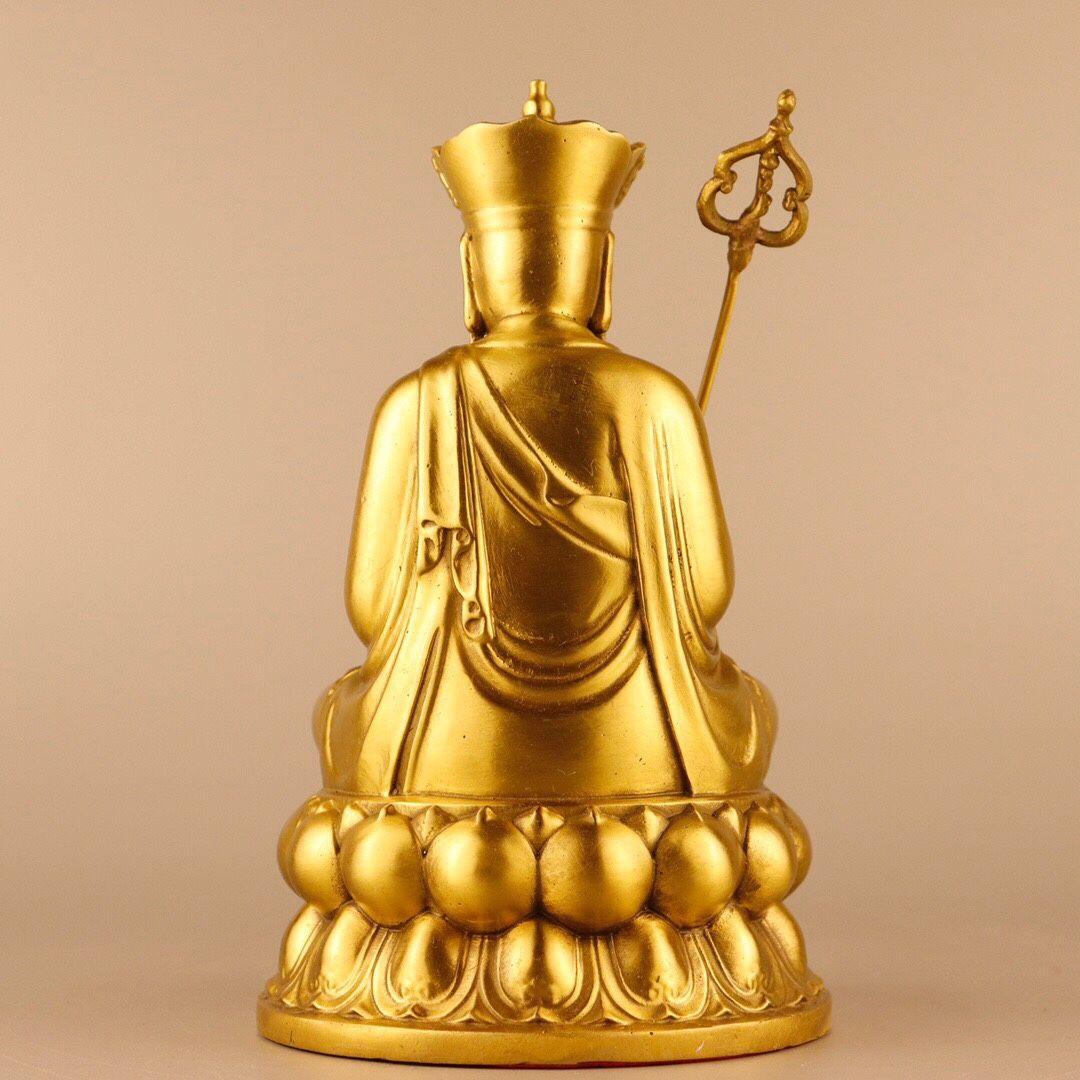 蓮華地蔵王仏像 菩薩 観音 銅製 仏像 彫刻 開運 風水 置物