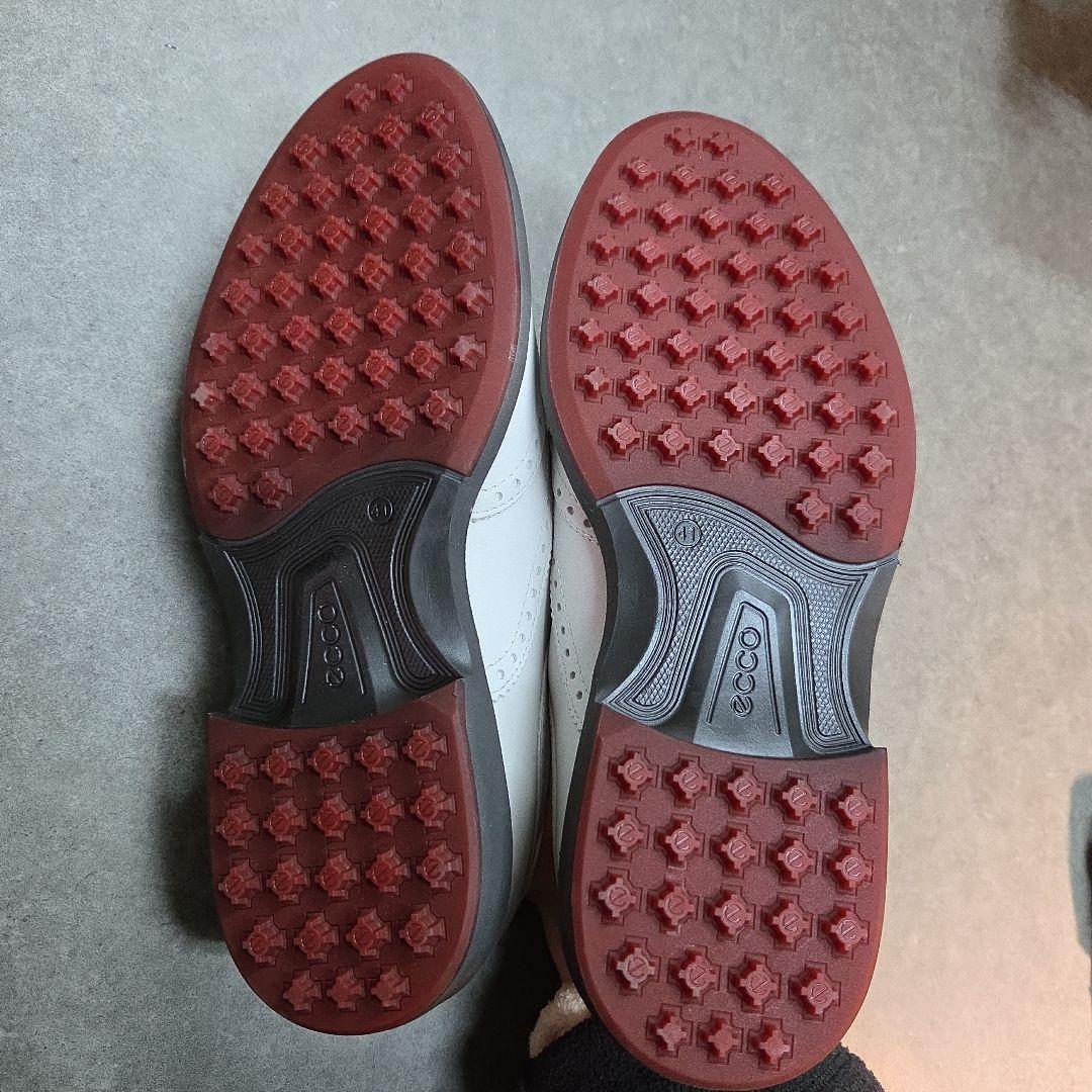 未使用！eccoエコー Tour Hybrid Wingtip ゴルフシューズ白