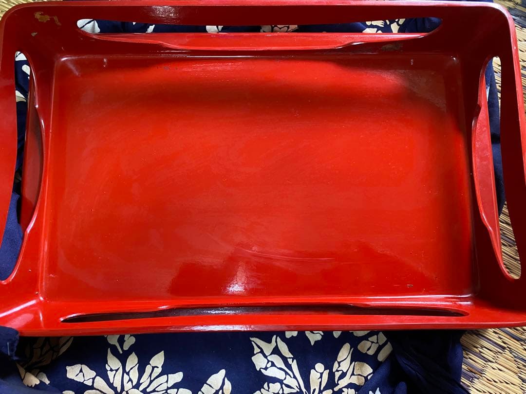 琉球漆器　赤色 漆器 茶器セット