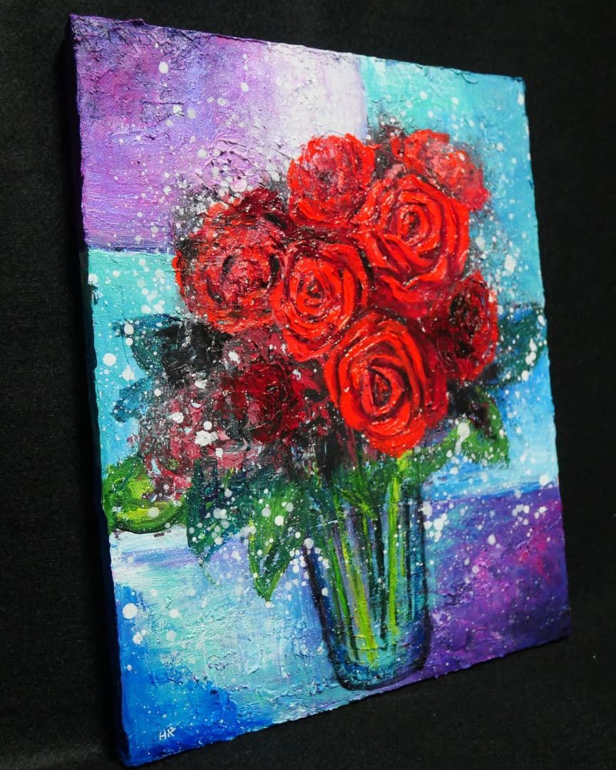 油絵 油彩 絵画 【薔薇】