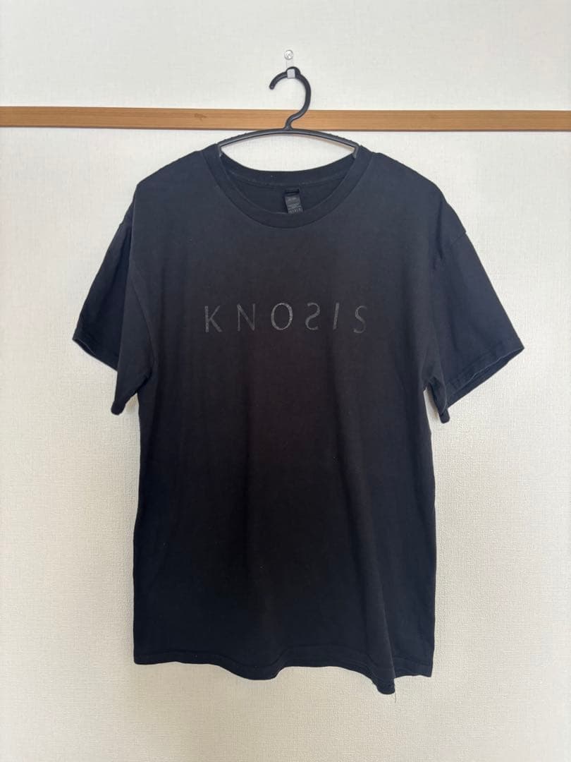 KNOSIS ロゴTシャツ 黒 バンドTシャツ モード　古着