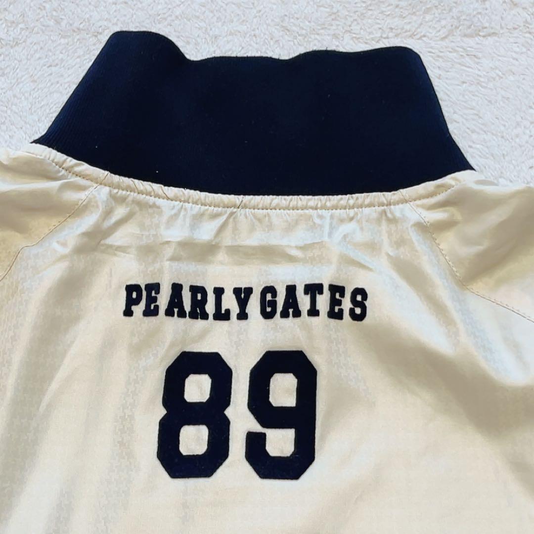 極美品　パーリーゲイツ 蓄熱裏地　ジップジャケット 千鳥 アイボリー　ベージュ