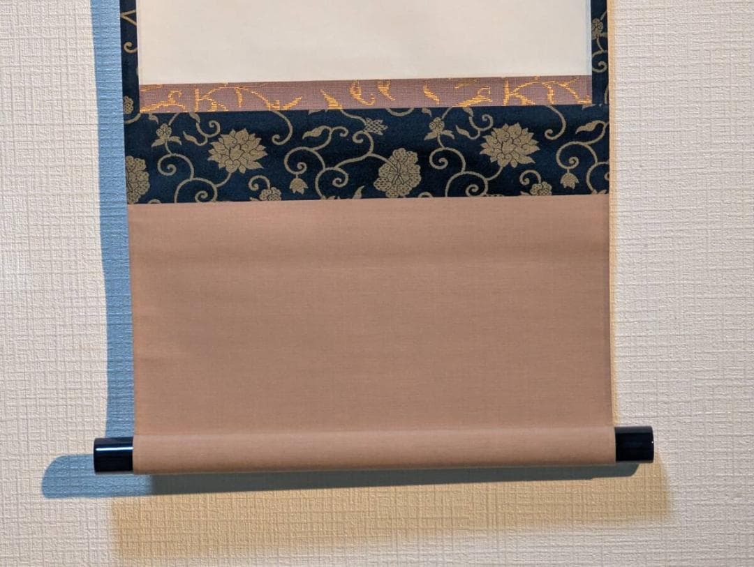 【真作】掛軸　細合喝堂　利休座像　人物肖像画賛　共箱入　U155