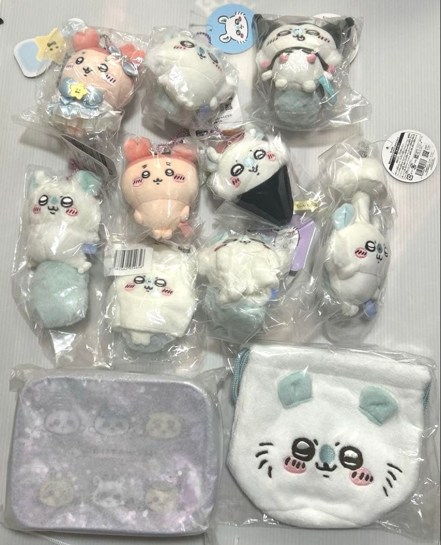 モモンガ カニ マスコット ポーチ関連11体セット まとめ売り