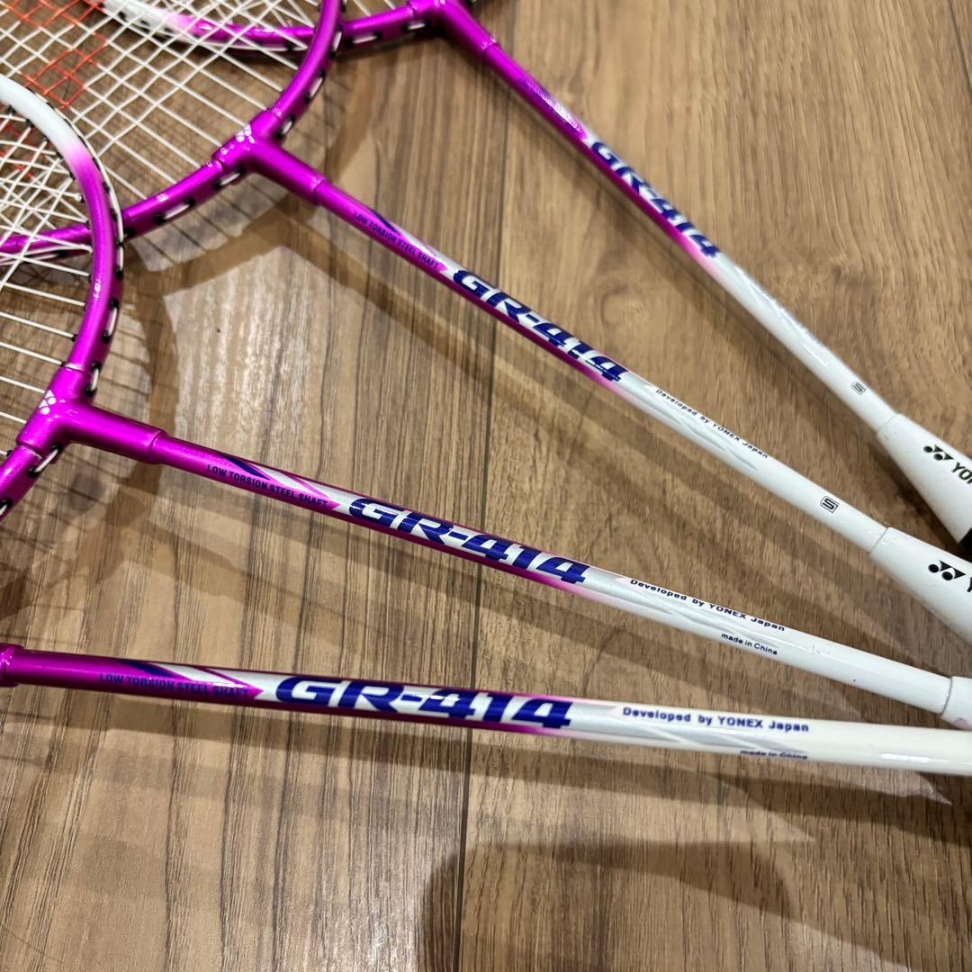 ヨネックス　GR-414 バトミントンラケット 4本セット