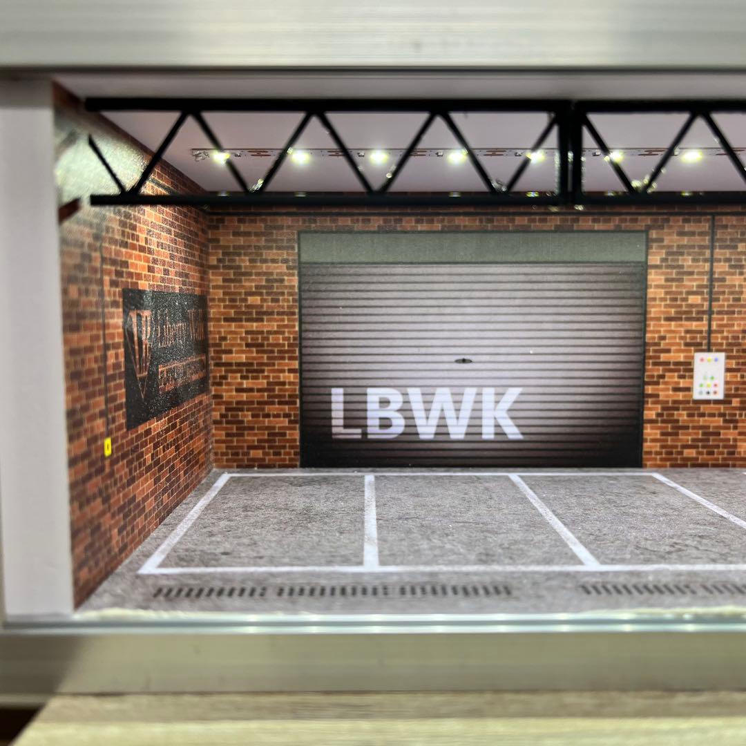 LBWK リバティーウォーク ガレージ 駐車場 車庫 ジオラマ レンガ GT