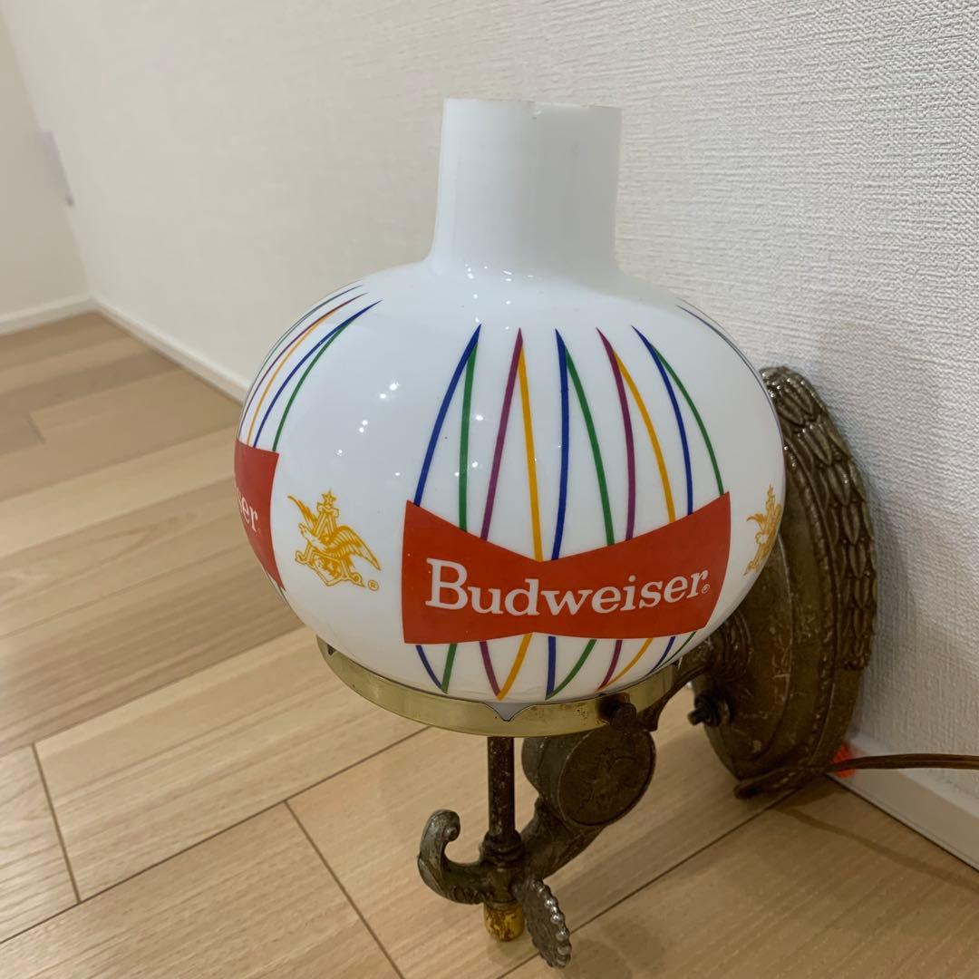 動作品 ビンテージ Budweiser ライトサイン バドワイザー 壁掛け照明