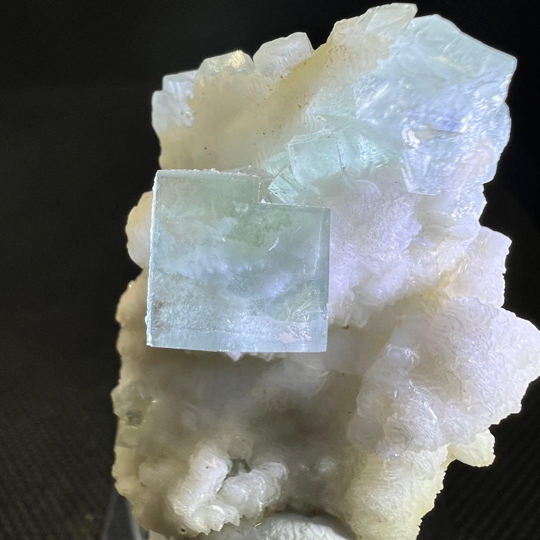 シャンファーリン産　雲雲モクモク(^^) マスカットグリーンフローライト